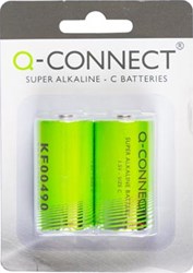 C batterij Q-CONNECT LR14 1.5V 2 stuks