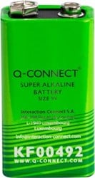 9 volt batterij Q-CONNECT alkaline 6LR61 MN1604