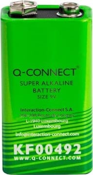 9 volt batterij Q-CONNECT alkaline 6LR61 MN1604