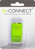 9 volt batterij Q-CONNECT alkaline 6LR61 MN1604-3