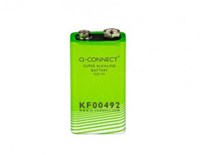 9 volt batterij Q-CONNECT alkaline 6LR61 MN1604 zonder kwik-1