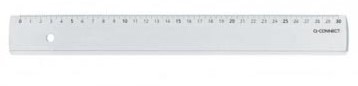 Q-CONNECT meetlat plastic in etui 30 cm-3