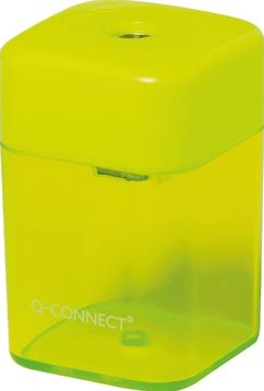 Q-CONNECT potloodslijper 1 gaats geassorteerde kleuren