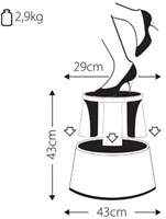  Opstapje met wieltjes kunststof zwart Q-CONNECT-2