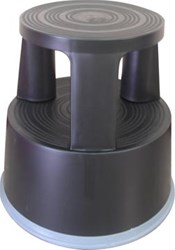  Opstapje met wieltjes kunststof zwart Q-CONNECT