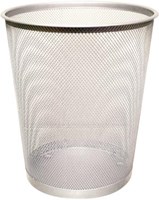 Q-CONNECT papiermand 19 liter metaal zilver