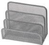 Briefhouder 3 delig metaal zilver Q-Connect-3