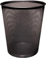 Q-CONNECT papiermand 19 liter metaal zwart-2
