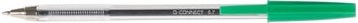 Balpen met dop 0,7 mm medium punt groen doos van 50 stuks