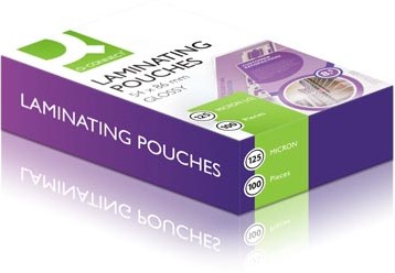 Lamineerhoezen 2x 125 micron 54x86mm 100 stuks Q Connect-2