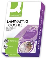 Lamineerhoezen 2x 125 micron A7 100 stuks Q Connect