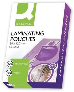 Lamineerhoezen 2x 125 micron A7 100 stuks Q Connect-3