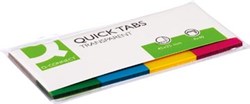 Index tabs Q-CONNECT 25 x 45 mm 4 x 40 tabs geassorteerde kleuren