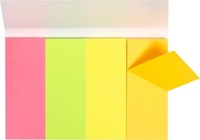 Index tabs Q-CONNECT 20 x 50 mm 4 x 50 tabs geassorteerde kleuren-2