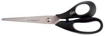 Q-CONNECT schaar, 21 cm, asymmetrische ogen, op blister