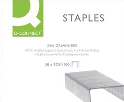 Q-CONNECT nietjes 24-6 verzinkt doosje van 1000 stuks