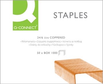 Q-CONNECT nietjes 24/6 verkoperd doos van 1.000 nietjes-3