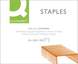 Q-CONNECT nietjes 24/6 verkoperd doos van 1.000 nietjes