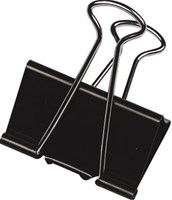 Q-CONNECT foldbackclip zwart 19 mm doosje van 10 stuks