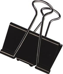 Q-CONNECT foldbackclip zwart 19 mm doosje van 10 stuks