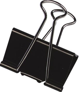 Q-CONNECT foldbackclip zwart 19 mm doosje van 10 stuks