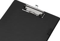 Klemplaat Q-CONNECT A4 zwart PVC-2