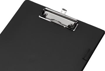 Klemplaat Q-CONNECT A4 zwart PVC-2