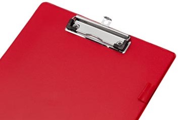 Klemplaat Q-CONNECT A4 rood-2