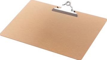 Klemplaat Q-CONNECT A3 bruin liggend
