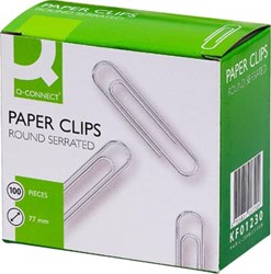Q-CONNECT papierklemmen 77 mm doos van 100 stuks