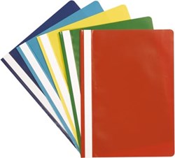 Q-CONNECT snelhechtmap, A4, geassorteerde kleuren, A4, pak van 5 stuks