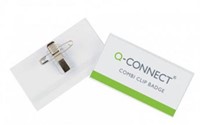 Q-CONNECT badge met combiklem 90 x 54 mm-2