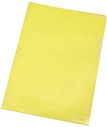 Q-CONNECT L-map, geel, 120 micron, pak van 10 stuks