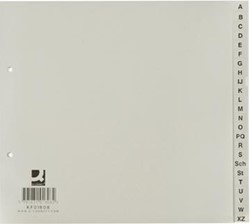 Q-CONNECT tabbladen set A-Z 1/2 uit pp grijs
