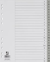 Q-CONNECT alfabetische tabbladen A4 PP 24 tabs grijs