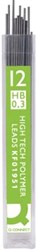 Q-CONNECT potloodstiften 0,3 mm HB etui van 12 stuks
