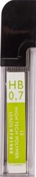 Q-CONNECT potloodstiften 0,7 mm HB etui van 12 stuks