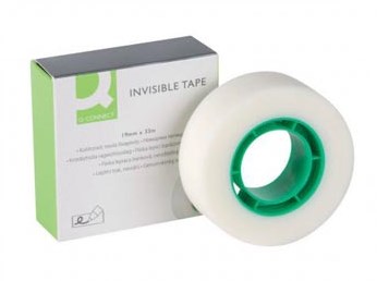 Q-CONNECT plakband, invisible, 19 mm x 33 m-3