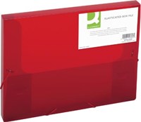 Q-CONNECT elastobox met elastieken A4 rug 25 mm rood