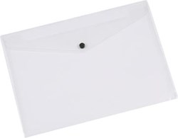 A3 documentenmap transparant PP met drukknopsluiting