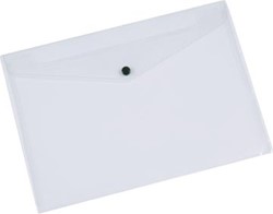 Q-CONNECT documentenmap A5 transparante PP drukknopsluiting