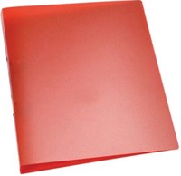 Q-CONNECT ringmap PP 2 ringen 25 mm transparant rood-3