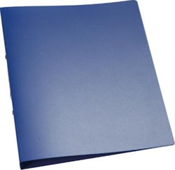 Q-CONNECT ringmap PP 2 ringen 25 mm transparant blauw