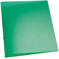 Q-CONNECT ringmap PP 2 ringen 25 mm transparant groen-3
