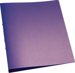 Q-CONNECT ringmap PP 2 ringen 25 mm transparant paars