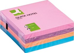 Q-CONNECT Quick Notes 76 x 76 mm 320 vel geassorteerde kleuren