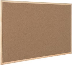 Q-CONNECT kurkbord met houten frame 40 x 30 cm