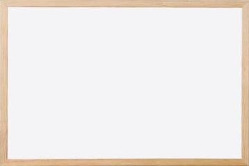Whiteboard  met houten frame  melamine  90 x 120 cm Q-CONNECT