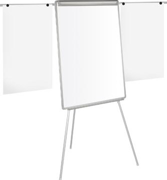 Q-CONNECT flipchart magnetisch met 2 uitschuifbare papierhouders grijs-2
