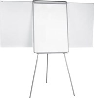 Q-CONNECT flipchart magnetisch met 2 uitschuifbare papierhouders grijs